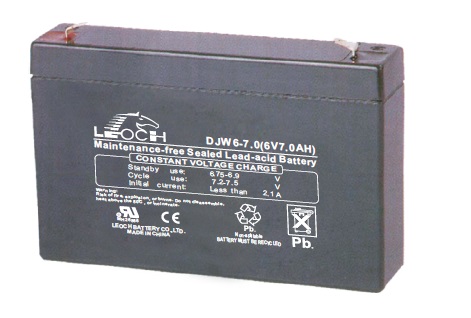 батарея Leoch DJW 6-7 (DJW6-7) 7ah 6V - купить в Нижнем Новгороде